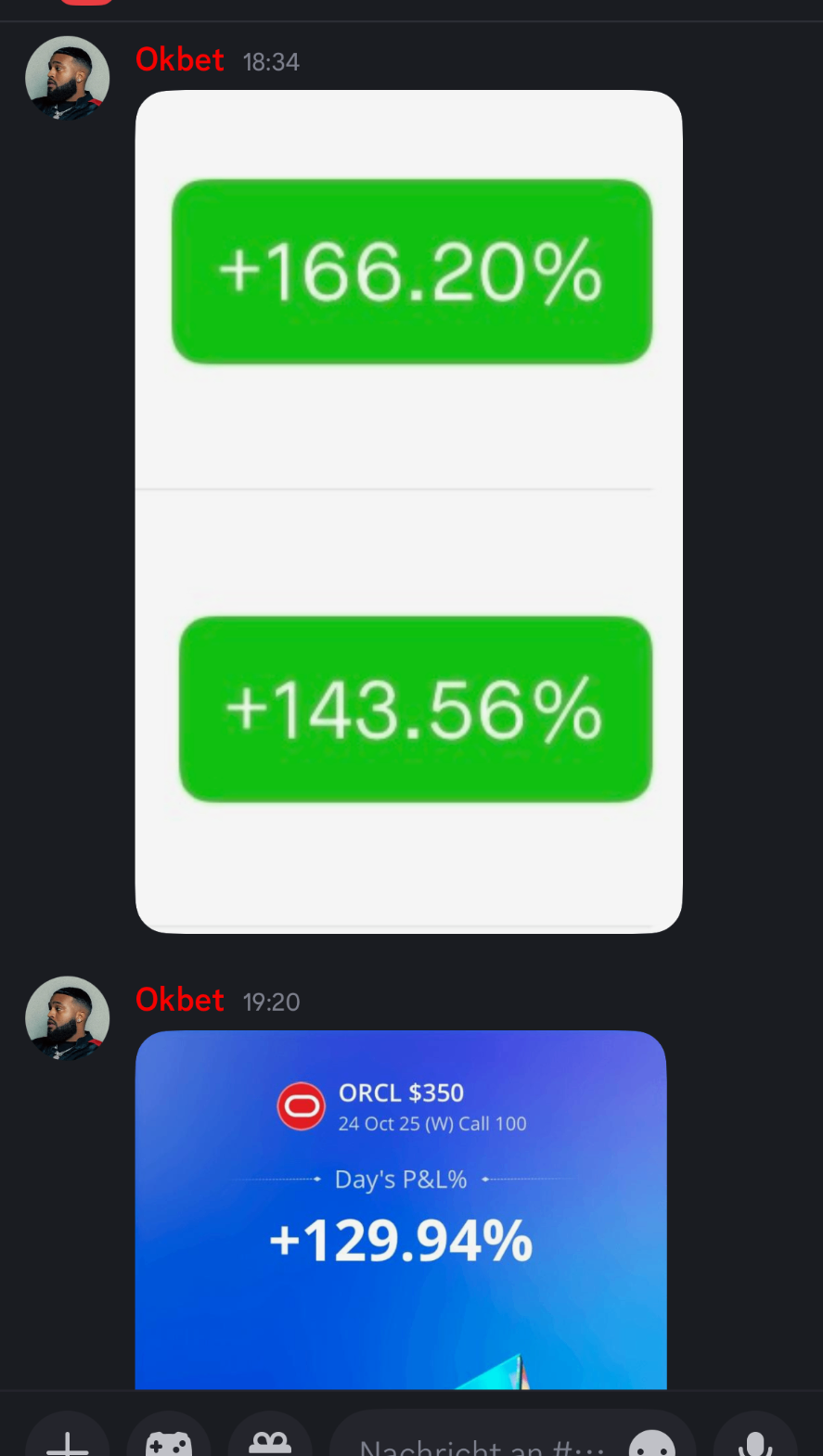 Community member trading snapshot 6